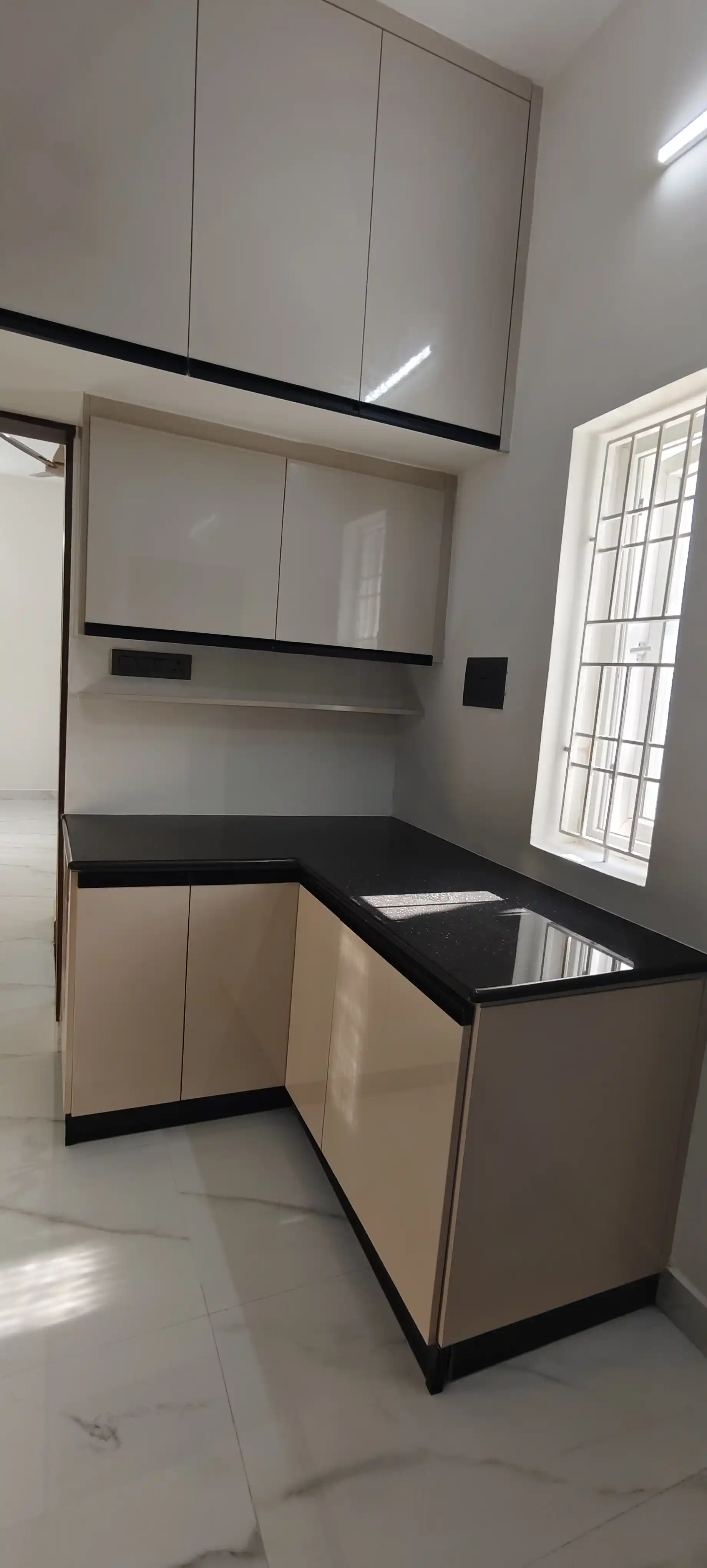 Modern kitchen interior detail in Porur villa